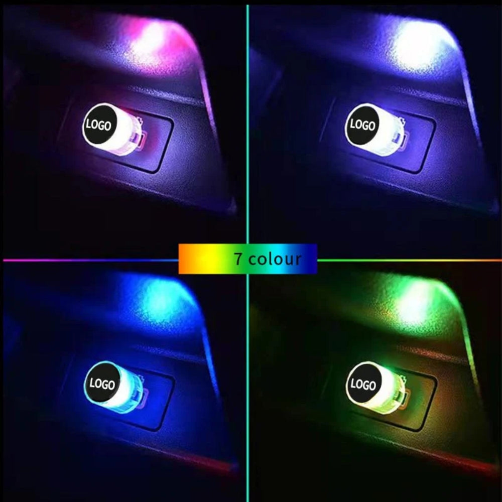 Dekoratívne mini USB LED svetlo do interiéru auta