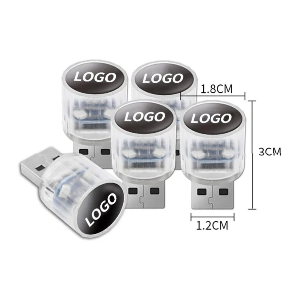 Dekoratívne mini USB LED svetlo do interiéru auta