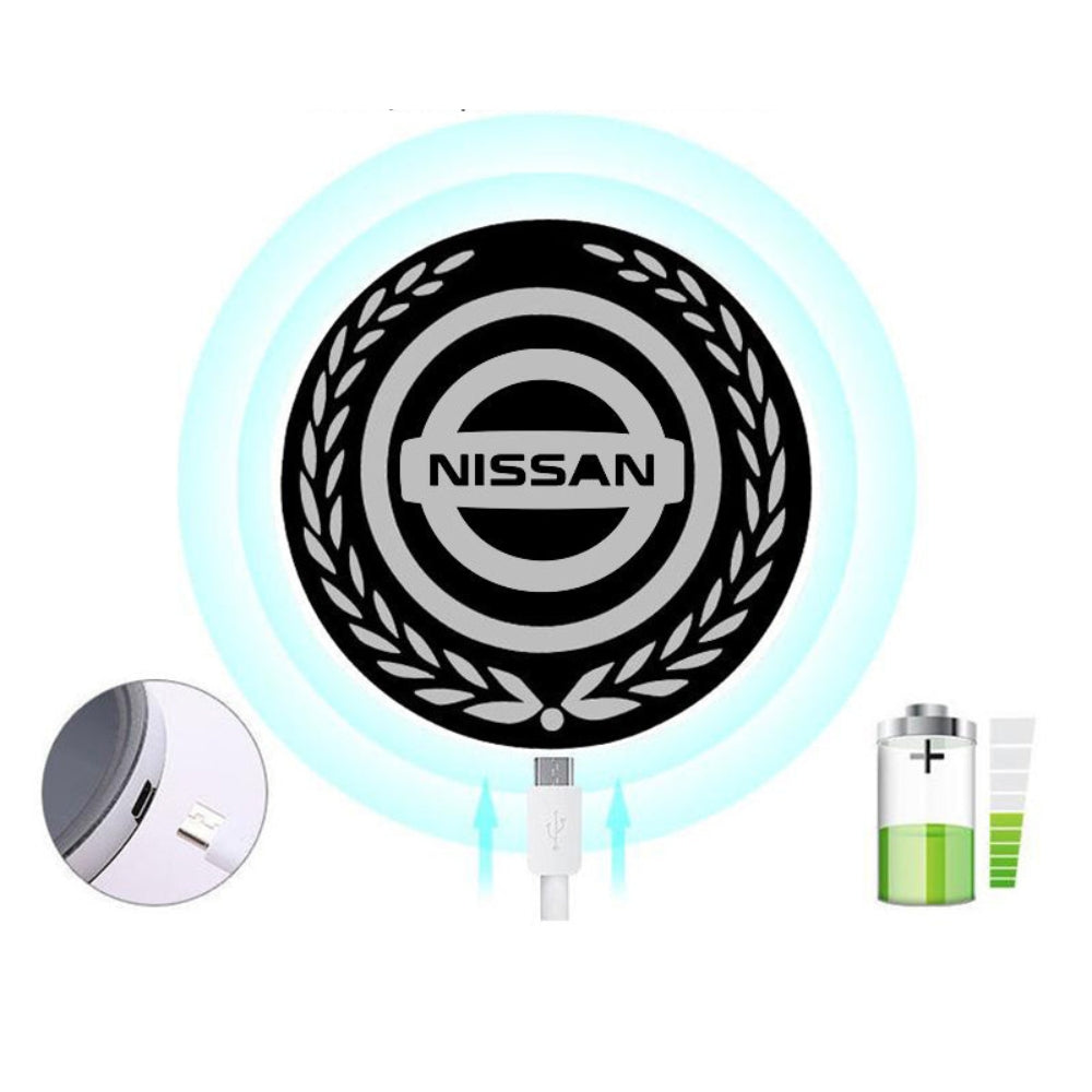 Nabíjateľné LED logo do auta – efekt neónového svetla